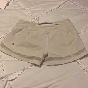 White Lululemon Shorts